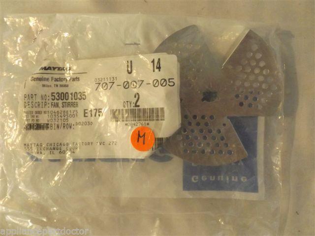 JENN AIR AMANA MICROWAVE 53001035 FAN, STIRRER NEW IN BOX JENN AIR AMANA MICROWAVE 53001035 FAN, STIRRER NEW IN BOX